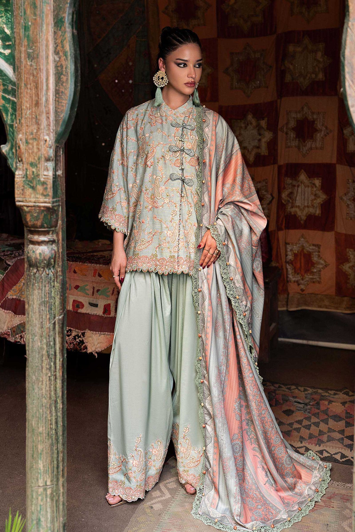 Maria B | M Prints Winter Fall 2026 | MPT-3108-B by Maria B - Designer Dress  - Type : Ladies Clothes - Available at Libayah - 100% Original 