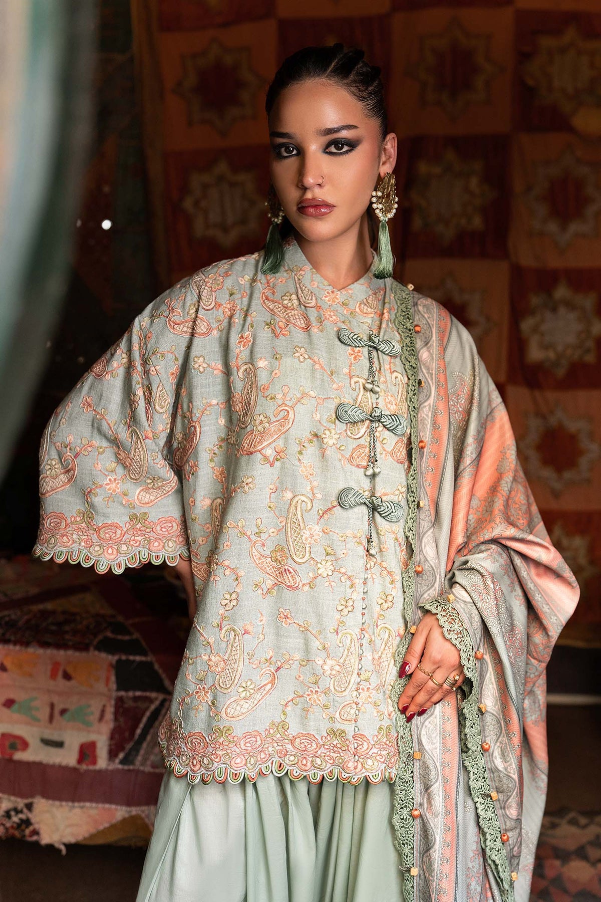 Maria B | M Prints Winter Fall 2026 | MPT-3108-B by Maria B - Designer Dress  - Type : Ladies Clothes - Available at Libayah - 100% Original 