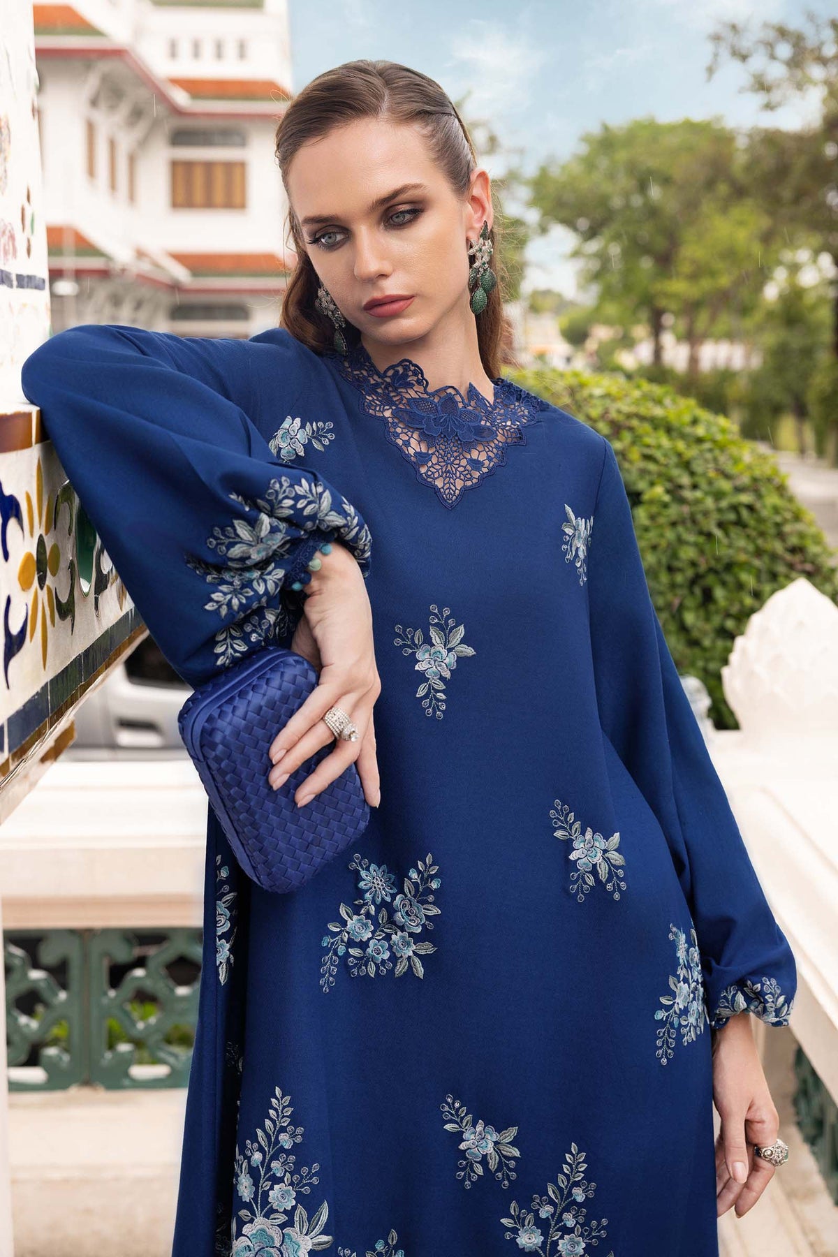 Maria B | M Prints Winter 25 | MPT-2808-B by Maria B - Designer Dress  - Type : Ladies Clothes - Available at Libayah - 100% Original 