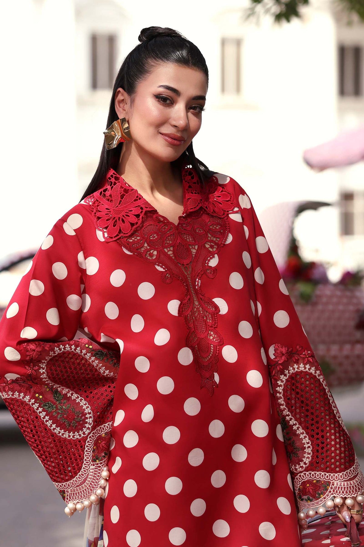 Maria B | M Prints 26 | MPT-3008-B by Maria B - Designer Dress  - Type : Ladies Clothes - Available at Libayah - 100% Original 