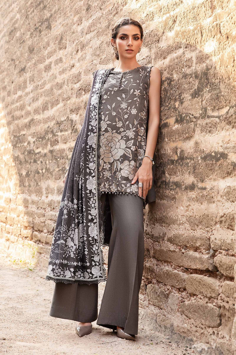 Maria B | M Prints Winter 24 | MPT-2408-B by Maria B - Designer Dress  - Type : Ladies Clothes - Available at Libayah - 100% Original 