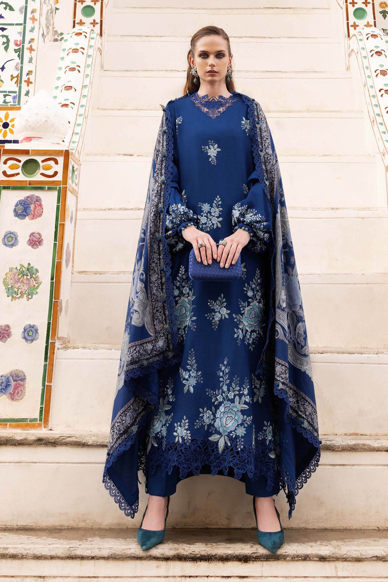 Maria B | M Prints Winter 25 | MPT-2808-B by Maria B - Designer Dress  - Type : Ladies Clothes - Available at Libayah - 100% Original 