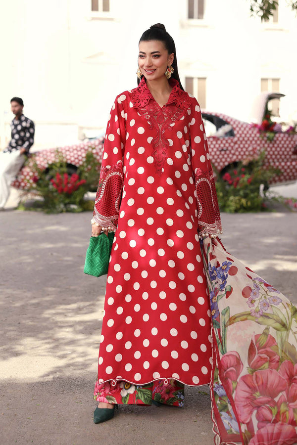 Maria B | M Prints 26 | MPT-3008-B by Maria B - Designer Dress  - Type : Ladies Clothes - Available at Libayah - 100% Original 