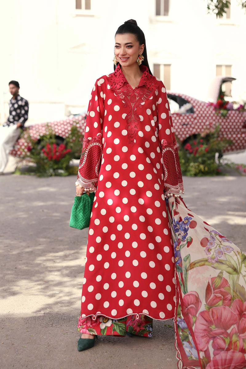 Maria B | M Prints 26 | MPT-3008-B by Maria B - Designer Dress  - Type : Ladies Clothes - Available at Libayah - 100% Original 