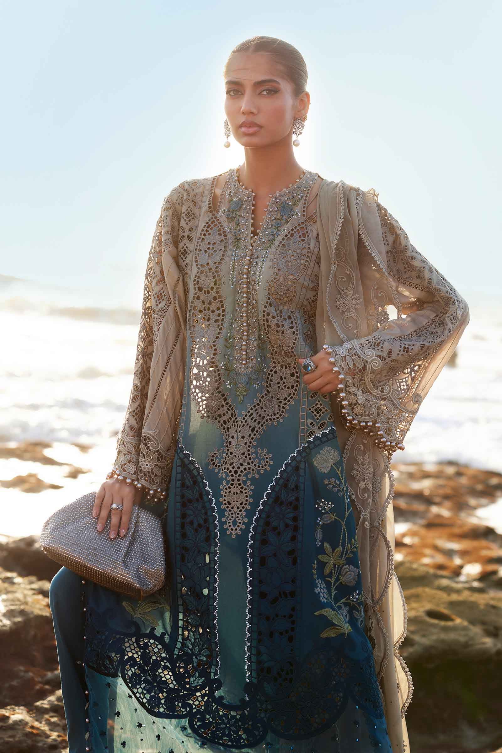 Maria B | Eid Collection 25 | 25-08 by Maria B - Designer Dress - Type: Ladies Clothes - Available at Libayah - 100% Original