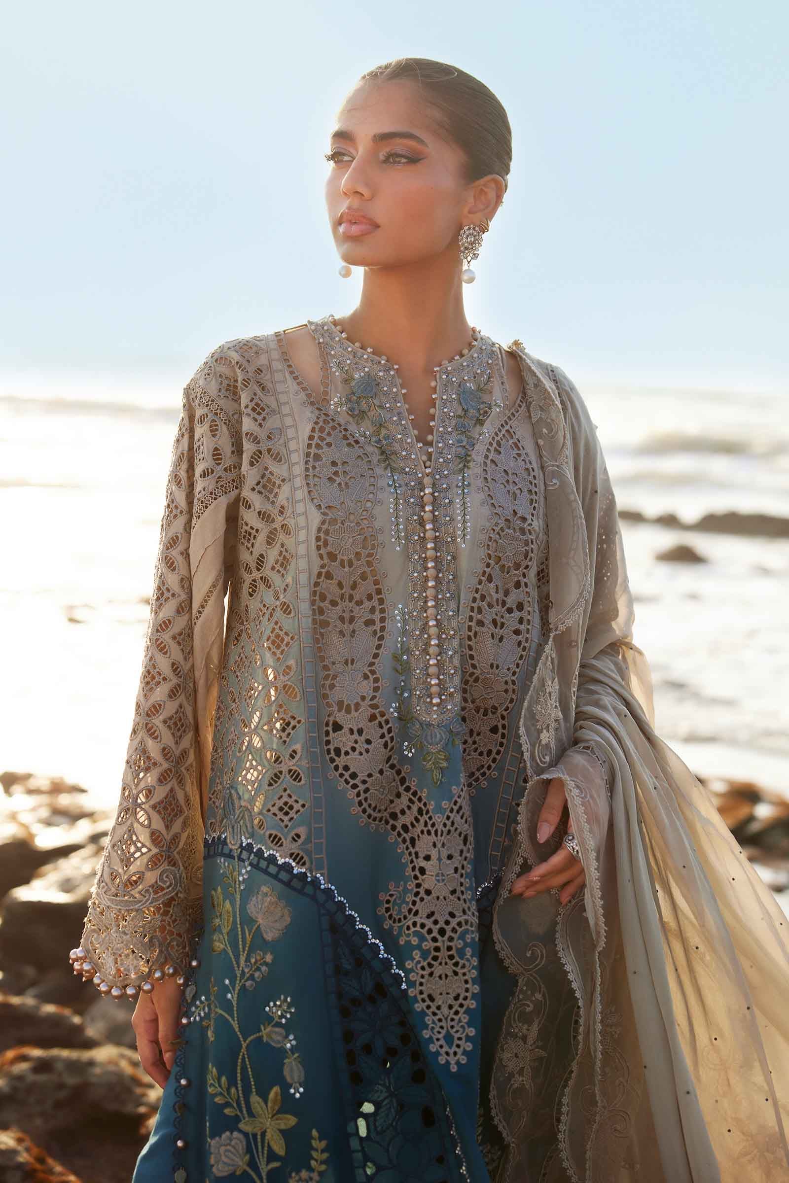 Maria B | Eid Collection 25 | 25-08 by Maria B - Designer Dress - Type: Ladies Clothes - Available at Libayah - 100% Original
