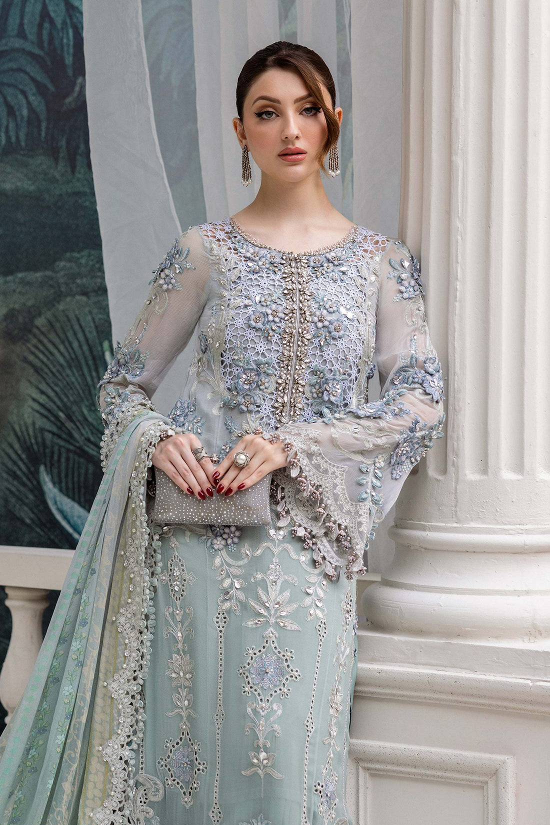 Maria B | Chiffon Formals 25 | MPC-25-108 by Maria B - Designer Dress  - Type : Ladies Clothes - Available at Libayah - 100% Original 