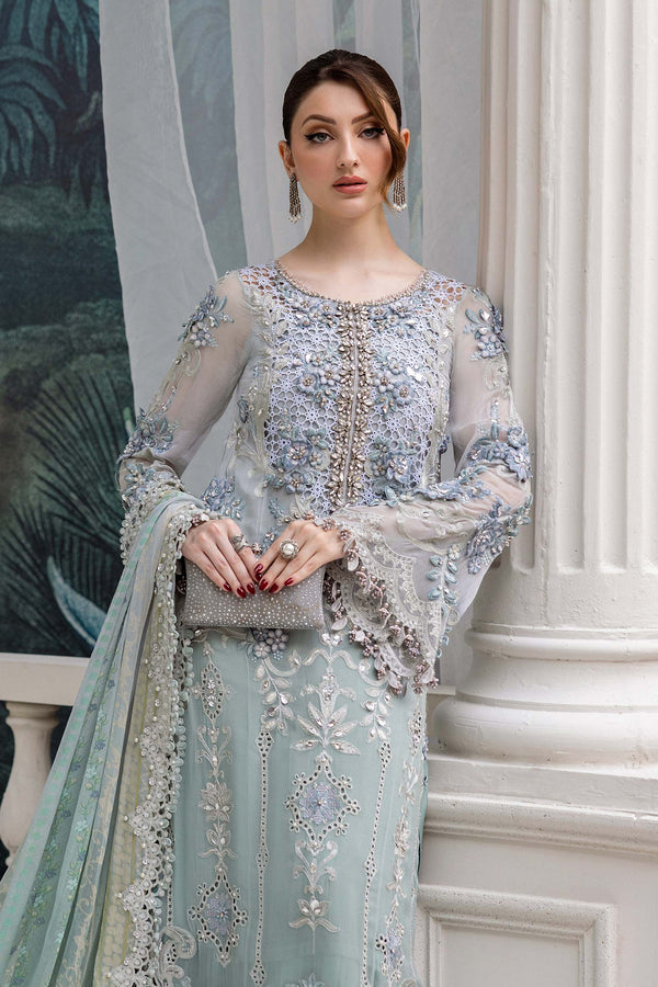 Maria B | Chiffon Formals 25 | MPC-25-108 by Maria B - Designer Dress  - Type : Ladies Clothes - Available at Libayah - 100% Original 