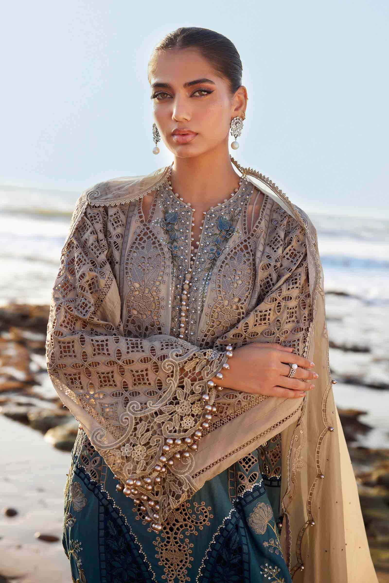 Maria B | Eid Collection 25 | 25-08 by Maria B - Designer Dress - Type: Ladies Clothes - Available at Libayah - 100% Original