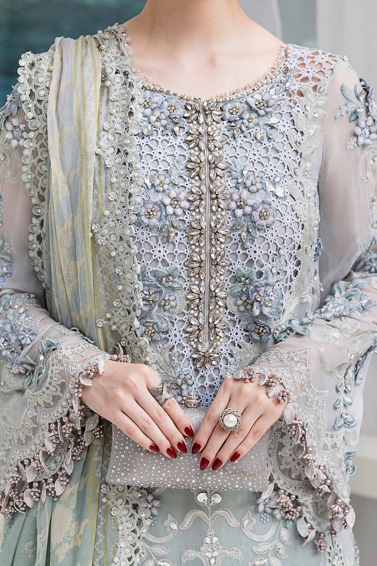Maria B | Chiffon Formals 25 | MPC-25-108 by Maria B - Designer Dress  - Type : Ladies Clothes - Available at Libayah - 100% Original 