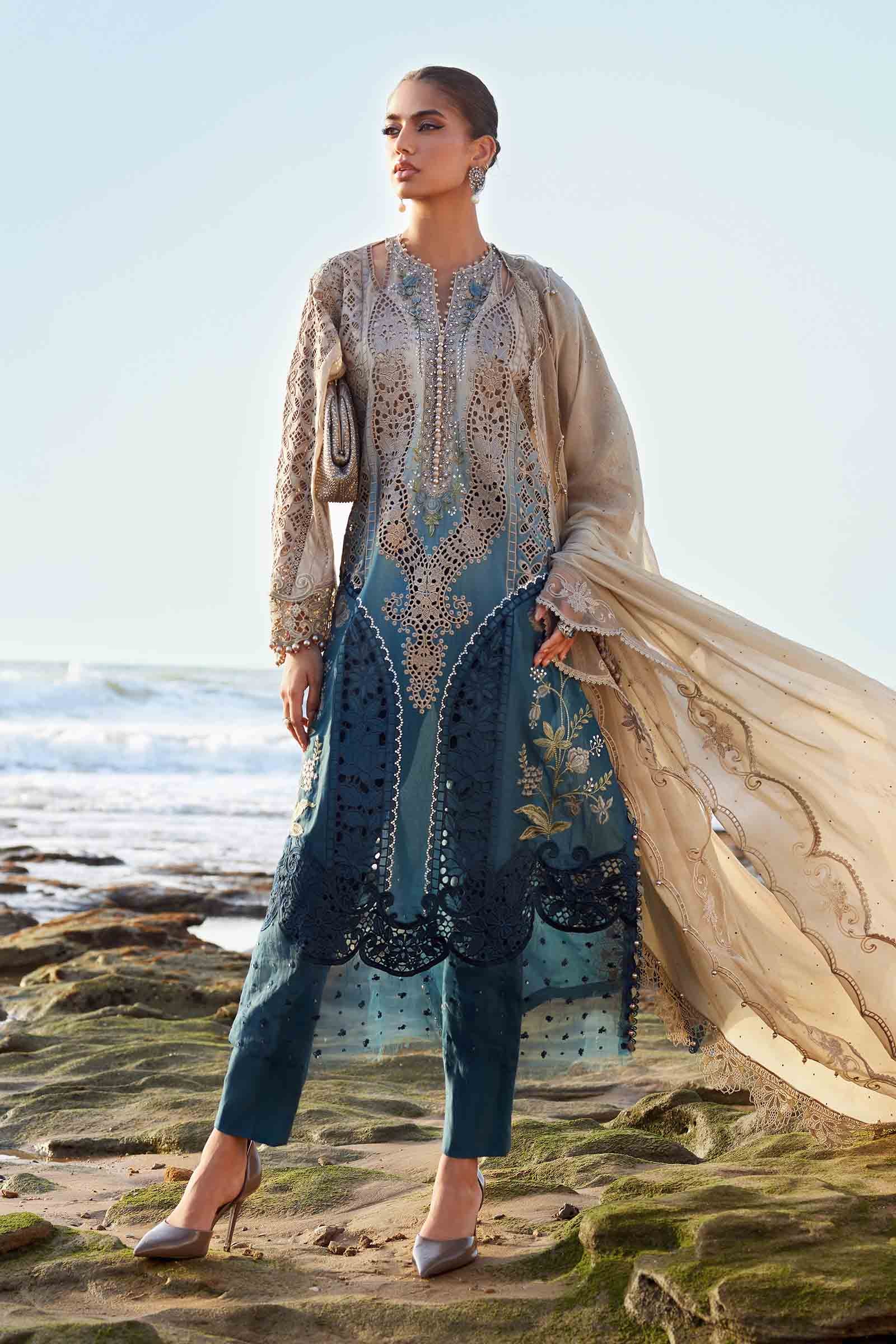Maria B | Eid Collection 25 | 25-08 by Maria B - Designer Dress - Type: Ladies Clothes - Available at Libayah - 100% Original