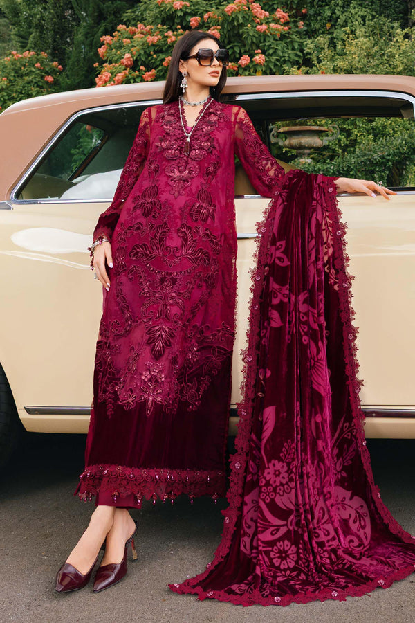 Maria B | Winter Luxe 25 | WL-1308 by Maria B - Designer Dress - Type : Ladies Clothes - Available at Libayah - 100% Original 