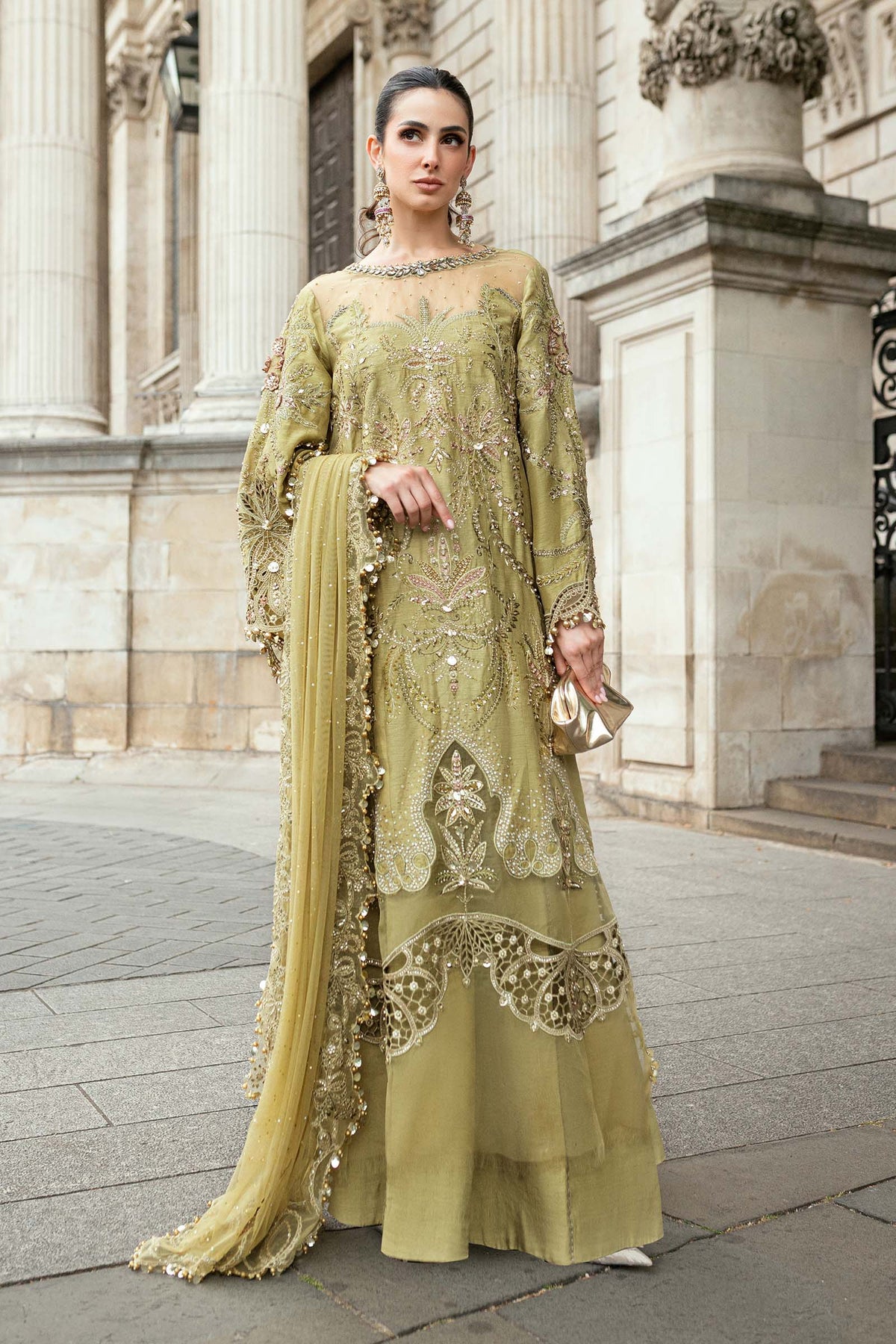 Maria B | Soiree Formals 25 | WF-09-08 by Maria B - Designer Dress - Type : Ladies Clothes - Available at Libayah - 100% Original 