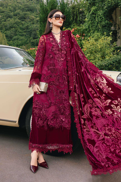 Maria B | Winter Luxe 25 | WL-1308 by Maria B - Designer Dress - Type : Ladies Clothes - Available at Libayah - 100% Original 