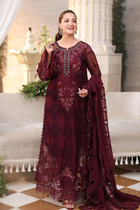 Maria b | Chiffon Formals 26 | MPC-26-108-Burgundy by Maria B - Designer Dress  - Type : Ladies Clothes - Available at Libayah - 100% Original 