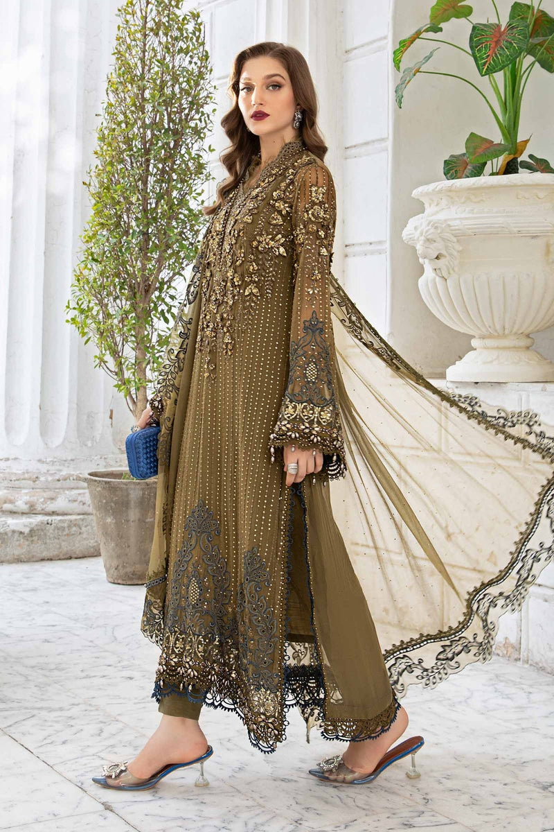 Maria B | Chiffon Formals 24 | Chiffon Suit | MPC-24-108 by Maria B - Designer Dress - Type: Formal - Available at Libayah - 100% Original