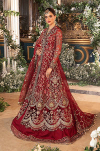 Maria B | Mbroidered Formals 24 | Organza Suit | BD-2908 by Maria B - Designer Dress  - Type : Wedding Dress - Available at Libayah - 100% Original 
