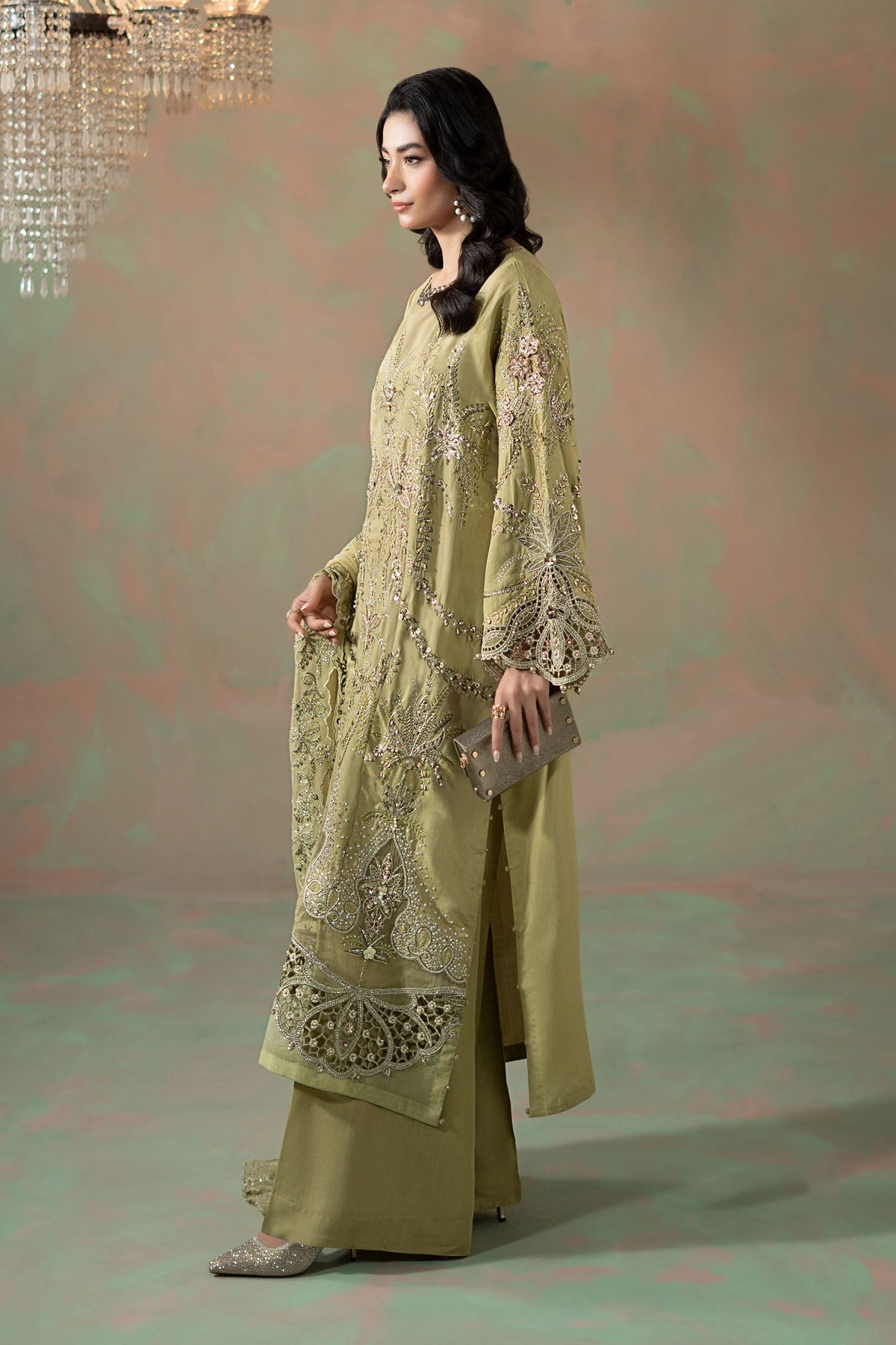 Maria B | Soiree Formals | WFS-09-08 by Maria B - Designer Dress - Type : Ladies Clothes - Available at Libayah - 100% Original 