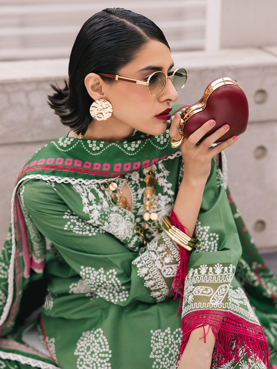 Mahnur | Broadway Luxury Lawn 25 | Sagebloom by Mahnur - Designer Dress - Type: Ladies Clothes - Available at Libayah - 100% Original