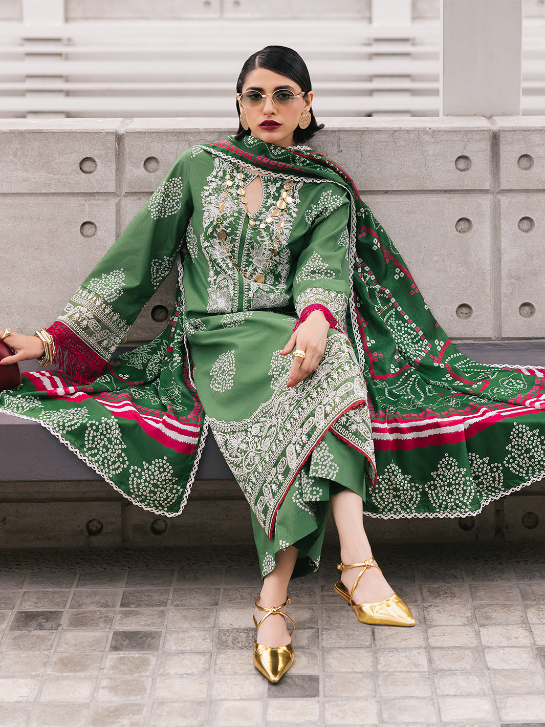Mahnur | Broadway Luxury Lawn 25 | Sagebloom by Mahnur - Designer Dress - Type: Ladies Clothes - Available at Libayah - 100% Original