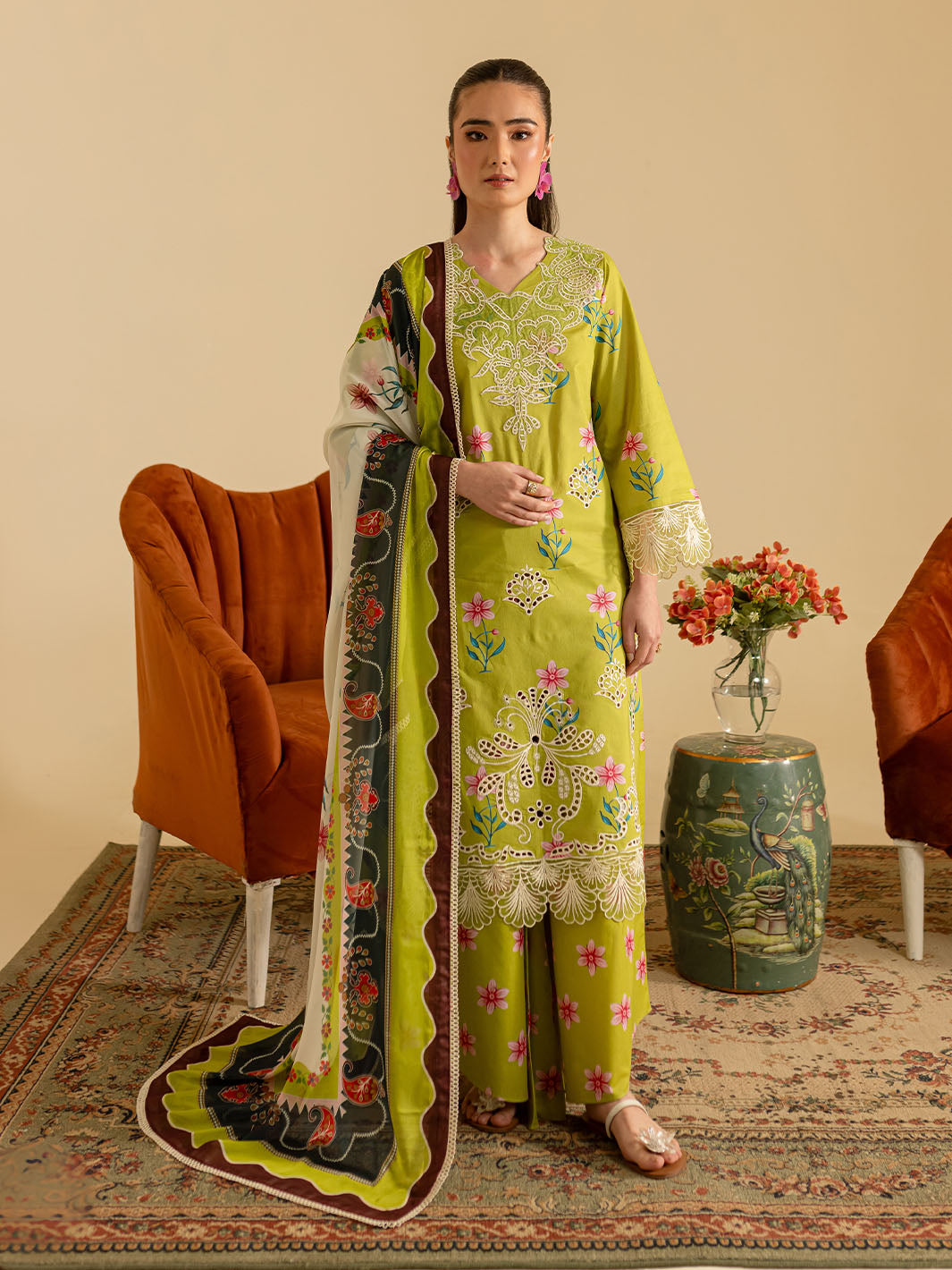 Mahnur | Leila Printkari Edit 25 | LP - 08 by Mahnur - Designer Dress - Type: Ladies Clothes - Available at Libayah - 100% Original