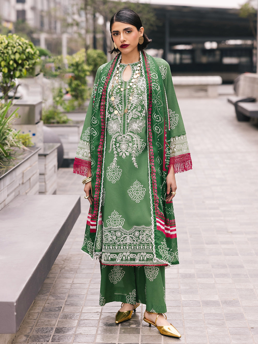 Mahnur | Broadway Luxury Lawn 25 | Sagebloom by Mahnur - Designer Dress - Type: Ladies Clothes - Available at Libayah - 100% Original