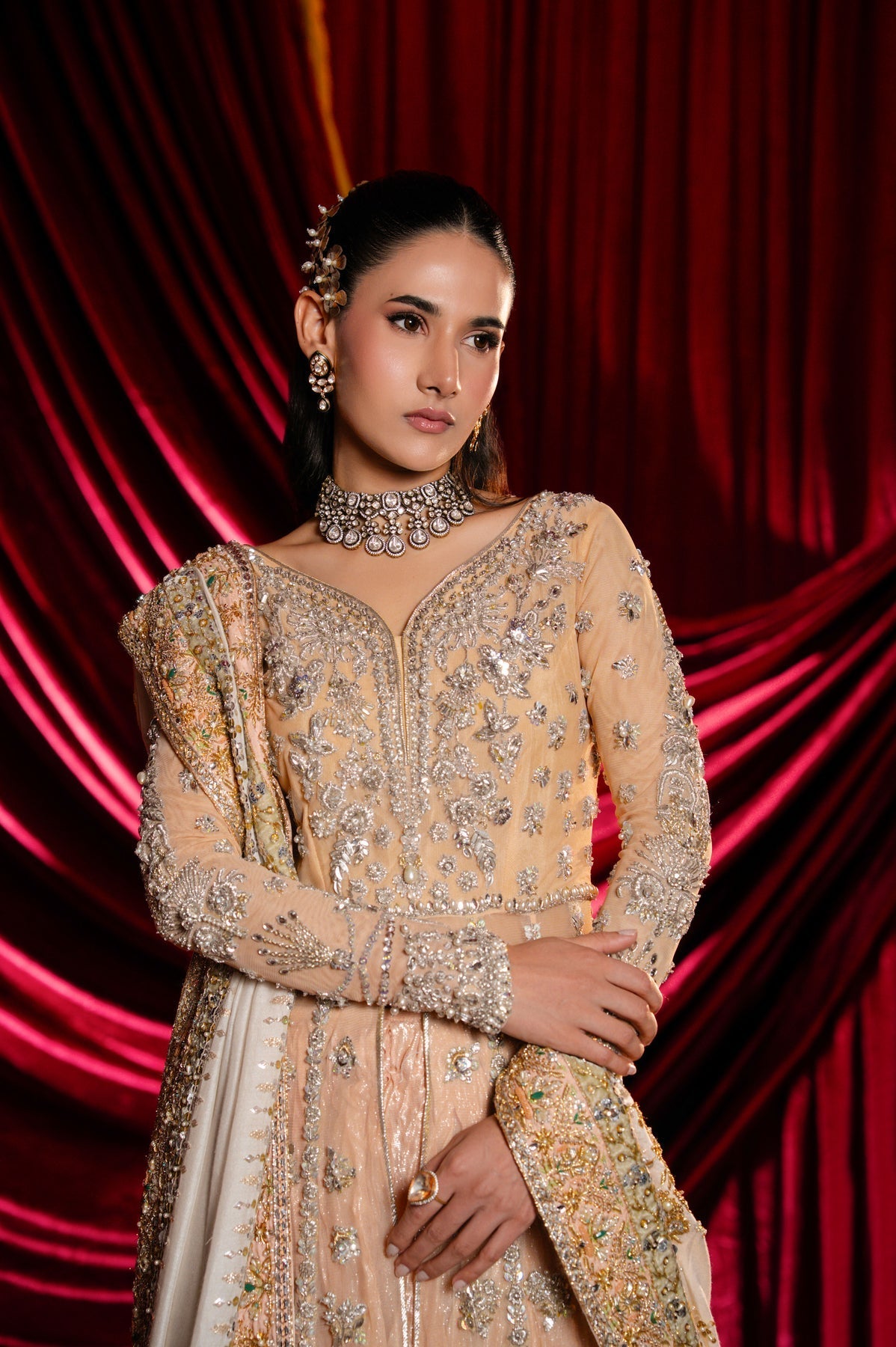 Sable Vogue | Laal Bagh Bridal Collection | SLB-1375 by Sable Vogue - Designer Dress  - Type : Ladies Clothes - Available at Libayah - 100% Original 