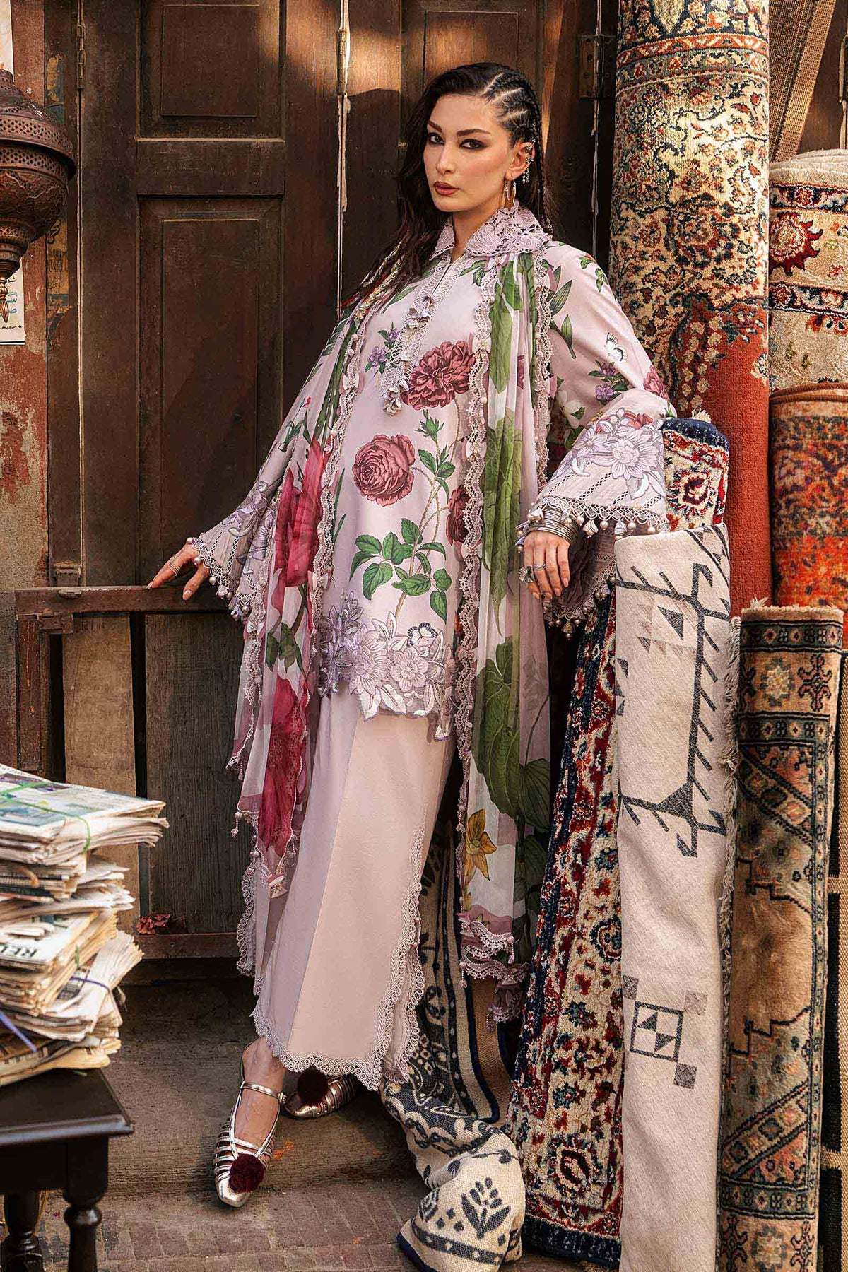 Maria B | M Prints Winter Fall 2026 | MPT-3109-A by Maria B - Designer Dress  - Type : Ladies Clothes - Available at Libayah - 100% Original 