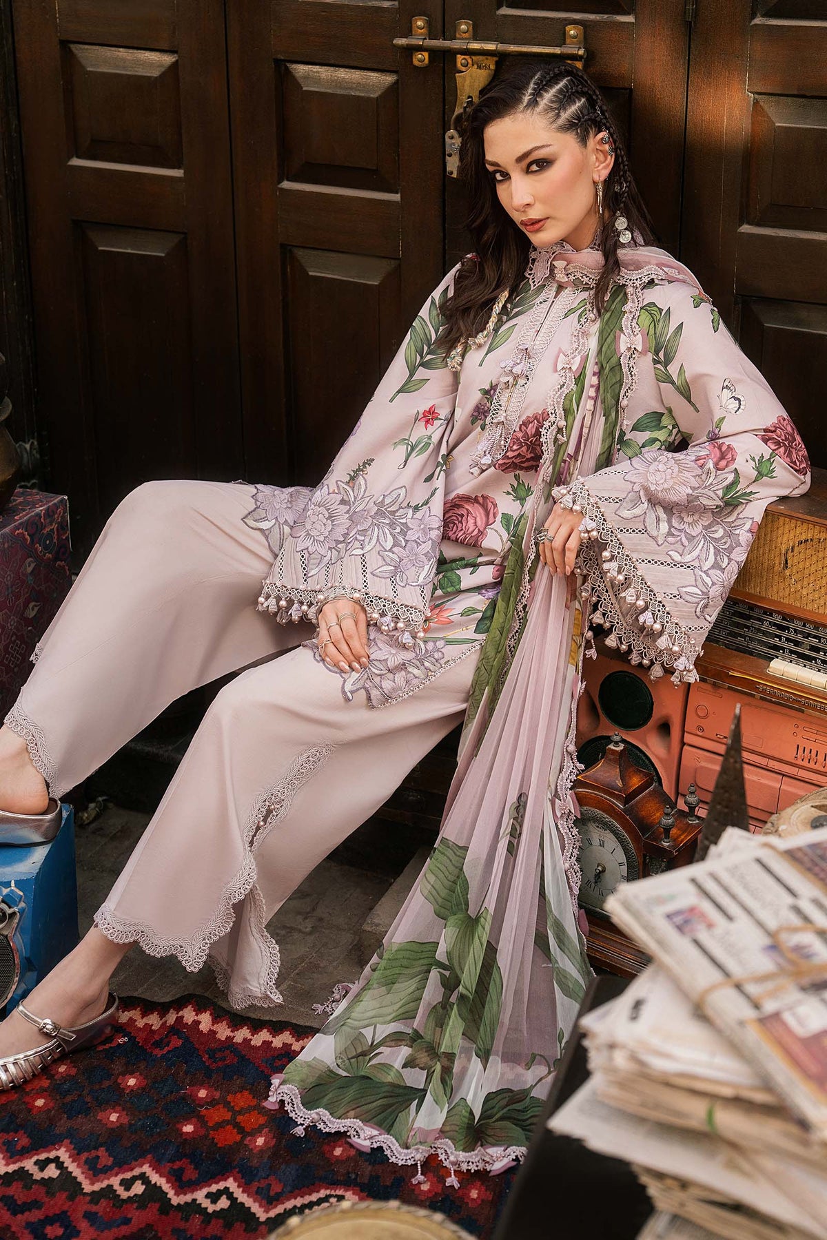 Maria B | M Prints Winter Fall 2026 | MPT-3109-A by Maria B - Designer Dress  - Type : Ladies Clothes - Available at Libayah - 100% Original 