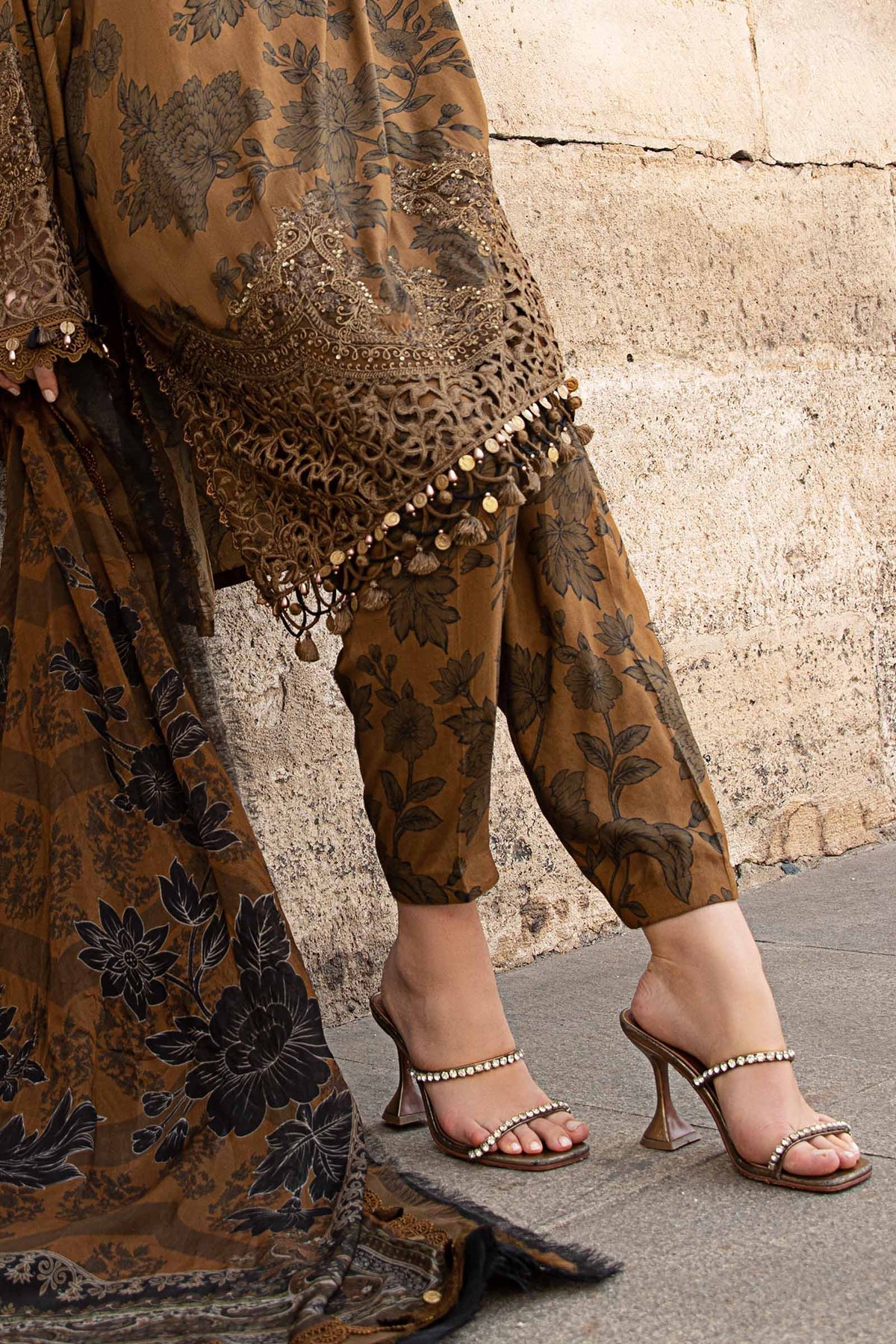 Maria B | M Prints Fall Edit 24 |  MPT-2309-A by Maria B - Designer Dress  - Type : Ladies Clothes - Available at Libayah - 100% Original 