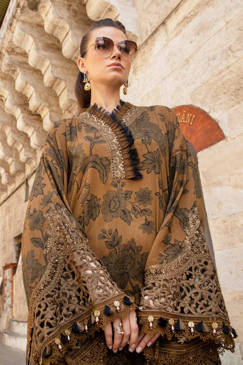 Maria B | M Prints Fall Edit 24 |  MPT-2309-A by Maria B - Designer Dress  - Type : Ladies Clothes - Available at Libayah - 100% Original 