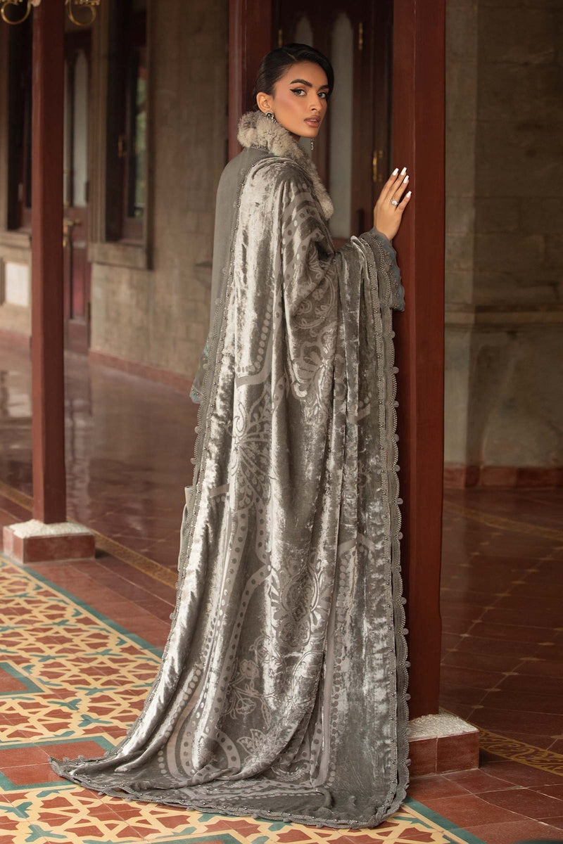 Maria B | Winter Luxe 24 | Velvet DL-1209 by Maria B - Designer Dress  - Type : Ladies Clothes - Available at Libayah - 100% Original 