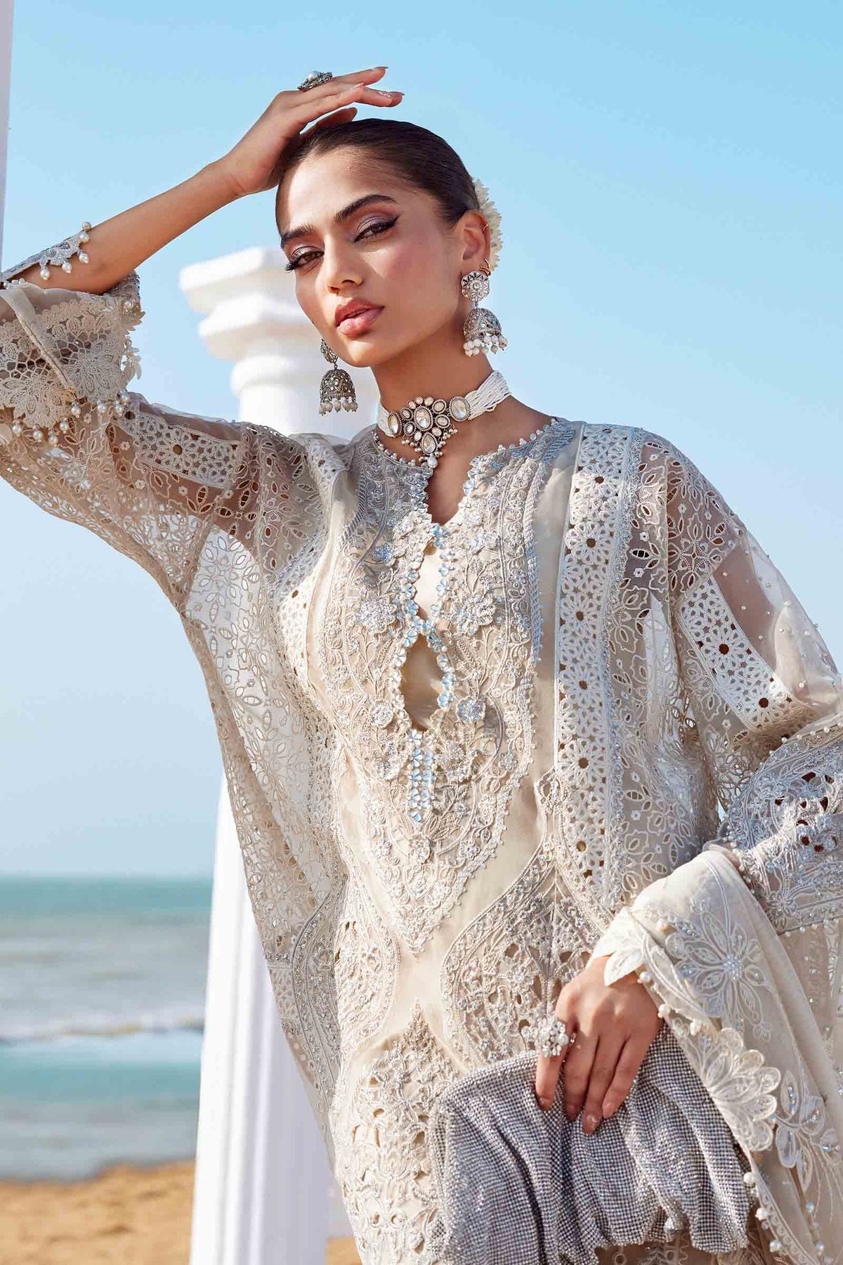 Maria B | Eid Collection 25 | 25-09 by Maria B - Designer Dress - Type: Ladies Clothes - Available at Libayah - 100% Original