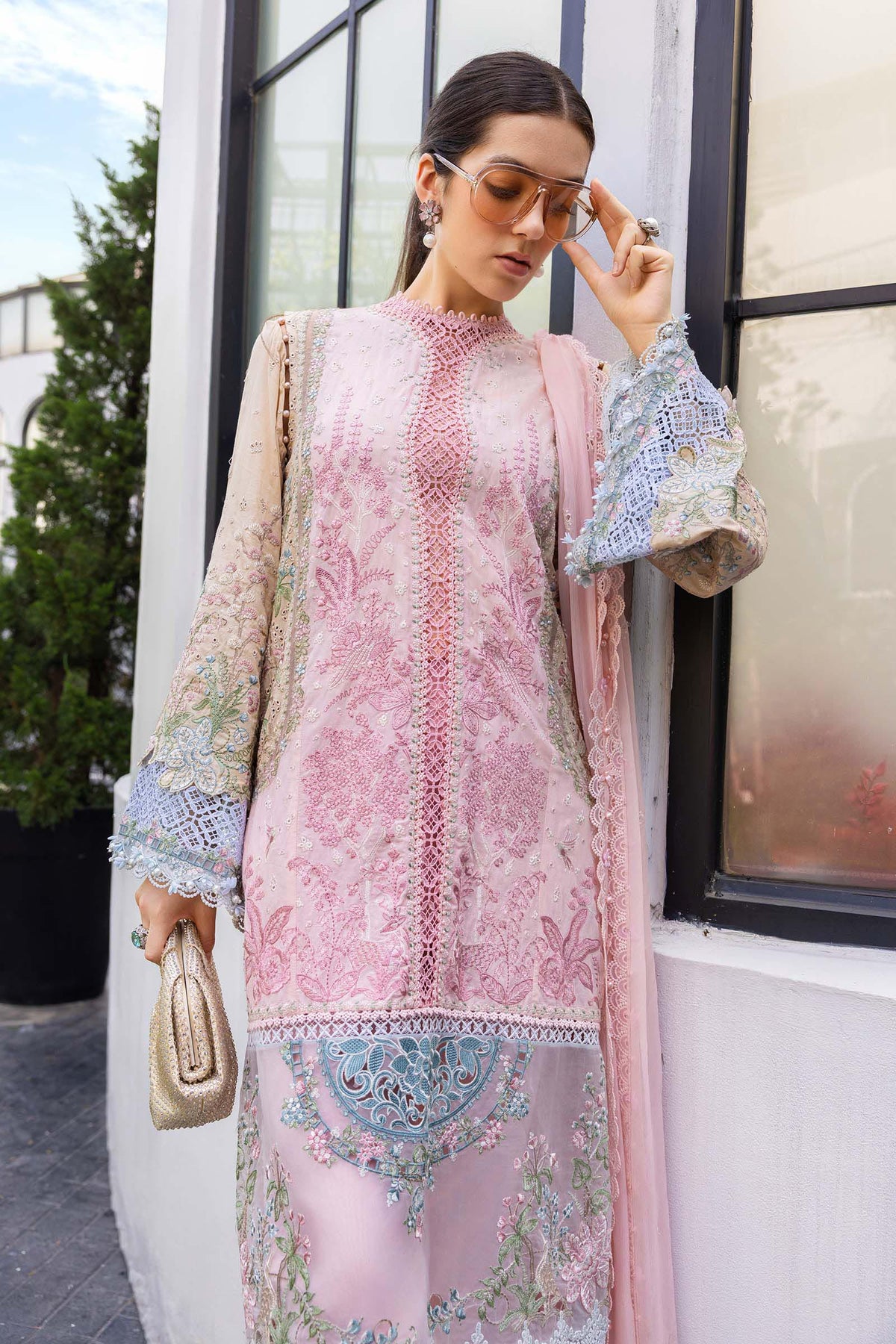 Maria B | luxury Lawn 26 | EL-26-09 by Maria B - Designer Dress  - Type : Ladies Clothes - Available at Libayah - 100% Original 