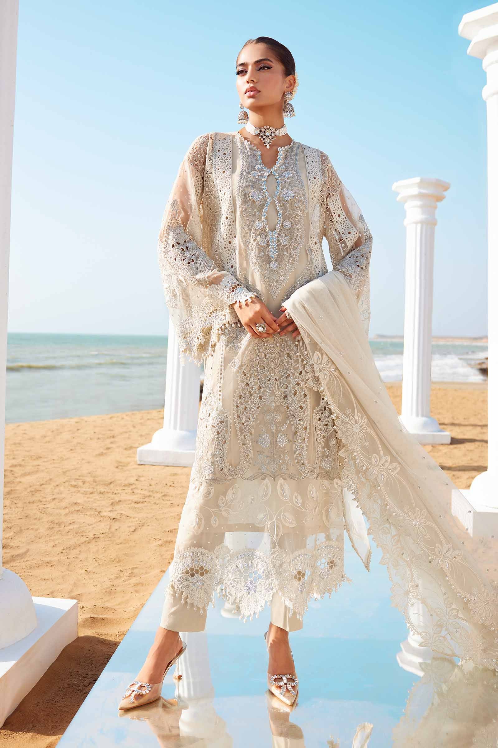 Maria B | Eid Collection 25 | 25-09 by Maria B - Designer Dress - Type: Ladies Clothes - Available at Libayah - 100% Original
