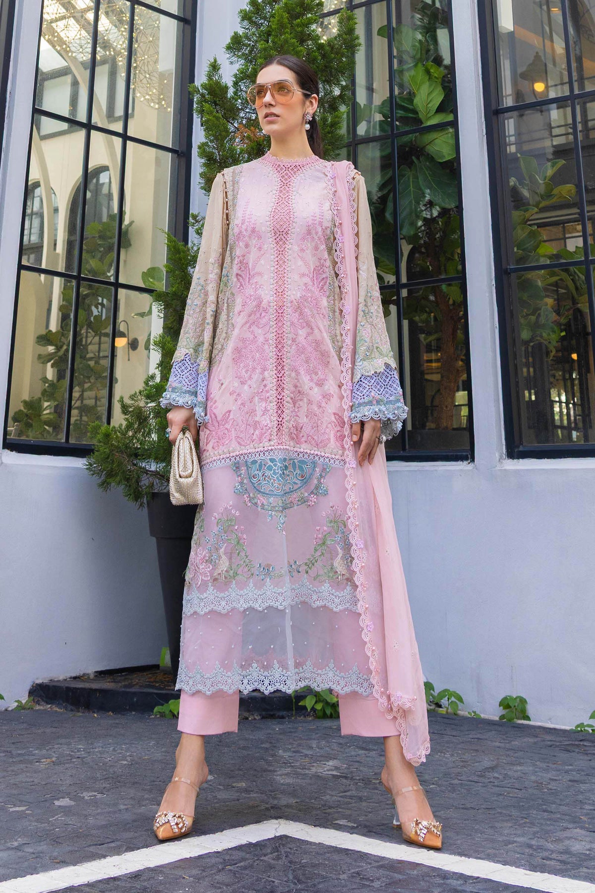 Maria B | luxury Lawn 26 | EL-26-09 by Maria B - Designer Dress  - Type : Ladies Clothes - Available at Libayah - 100% Original 