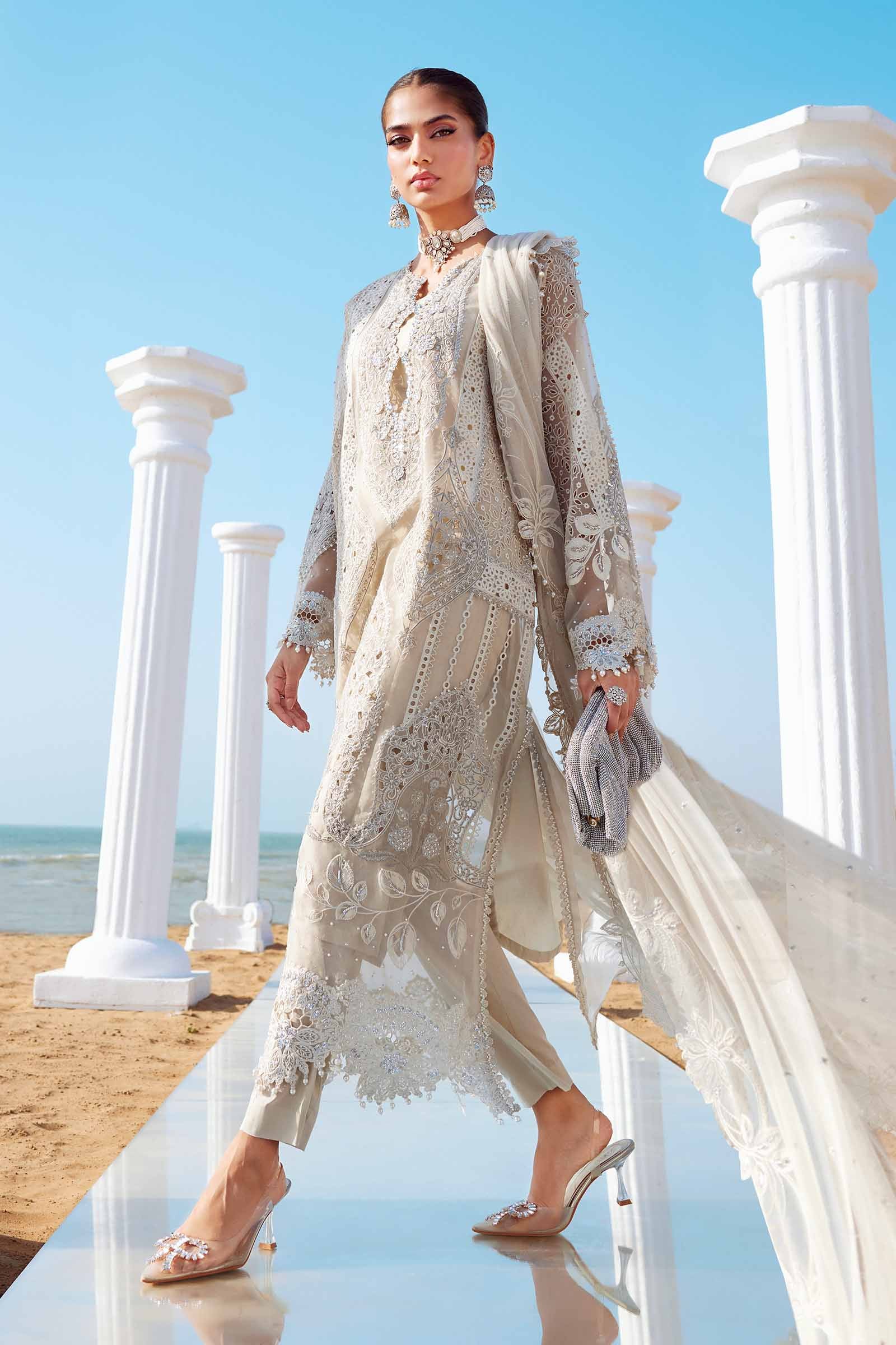 Maria B | Eid Collection 25 | 25-09 by Maria B - Designer Dress - Type: Ladies Clothes - Available at Libayah - 100% Original