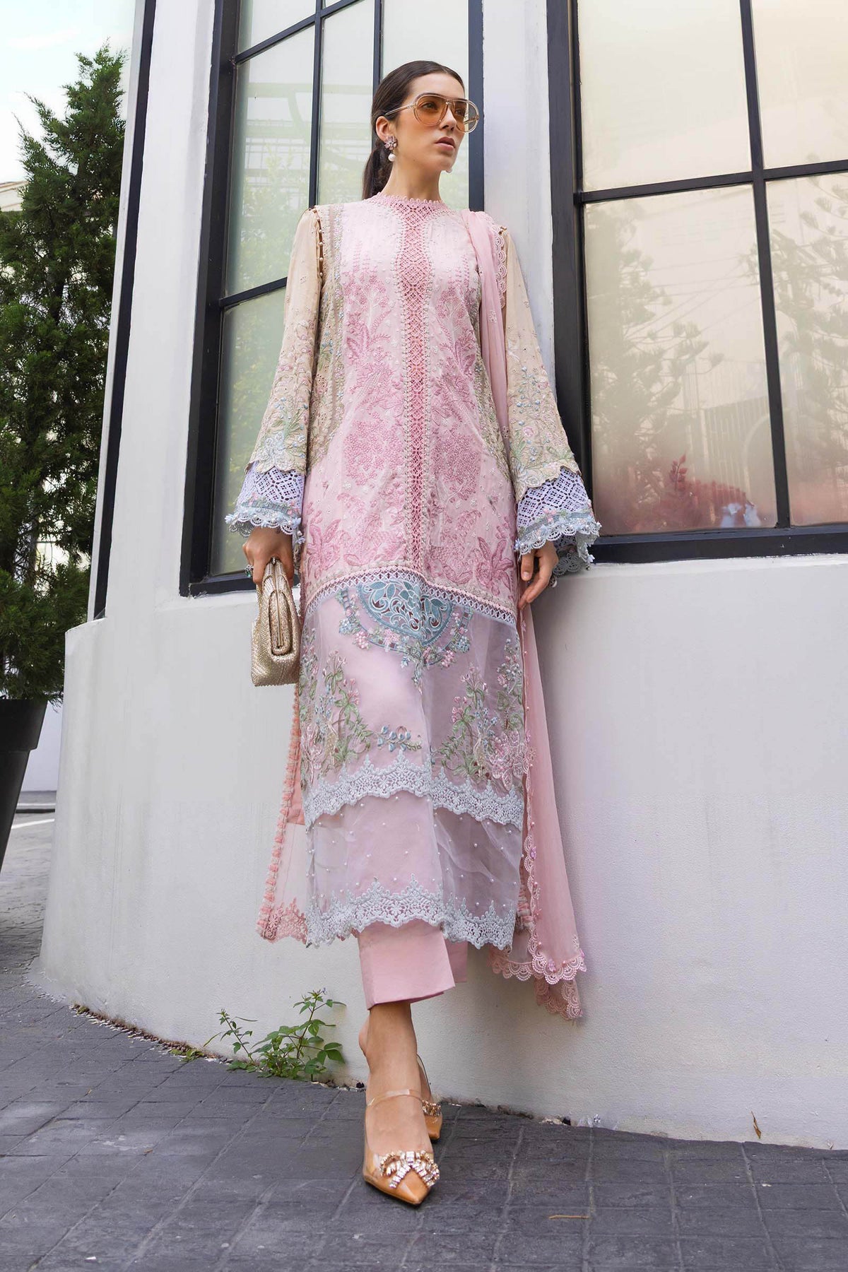 Maria B | luxury Lawn 26 | EL-26-09 by Maria B - Designer Dress  - Type : Ladies Clothes - Available at Libayah - 100% Original 