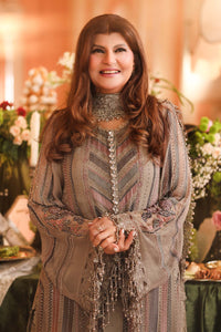 Maria B | Royale Tea Affair | MPC-26-201-Antique Grey by Maria B - Designer Dress  - Type : Ladies Clothes - Available at Libayah - 100% Original 