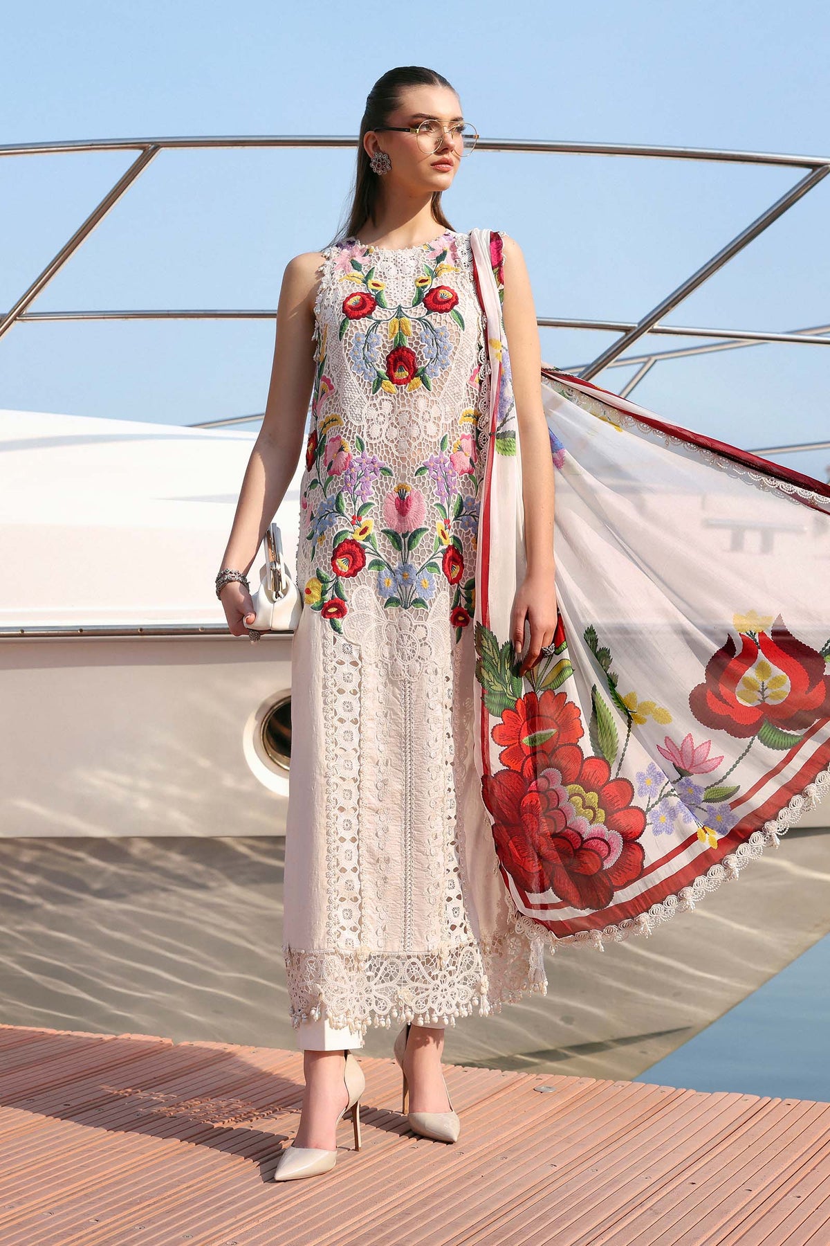 Maria B | Lawn 26 | D-2610-A - by Libayah - Registered Vendor of : Maria B - 100% Original Designer Dress