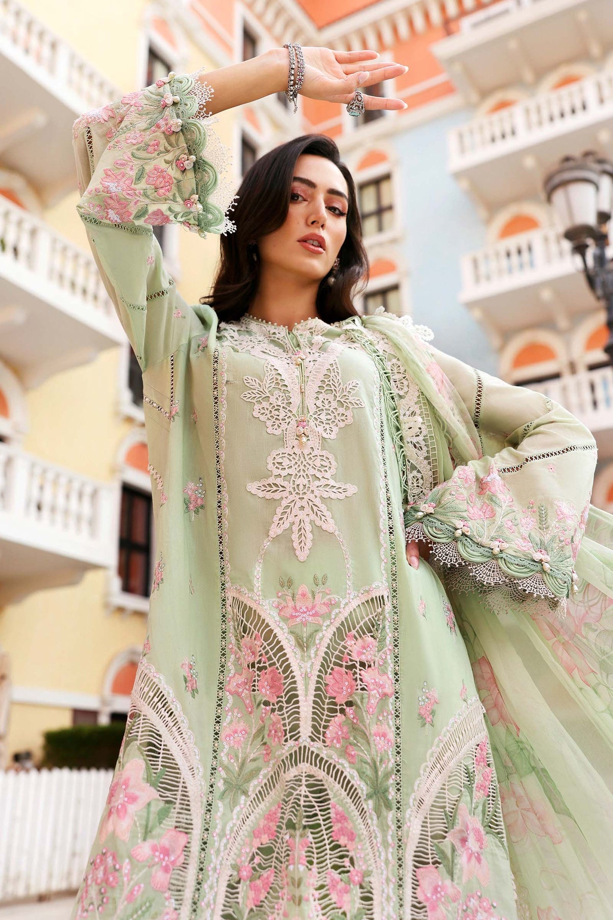 Maria B | Lawn 26 | D-2611-A - by Libayah - Registered Vendor of : Maria B - 100% Original Designer Dress