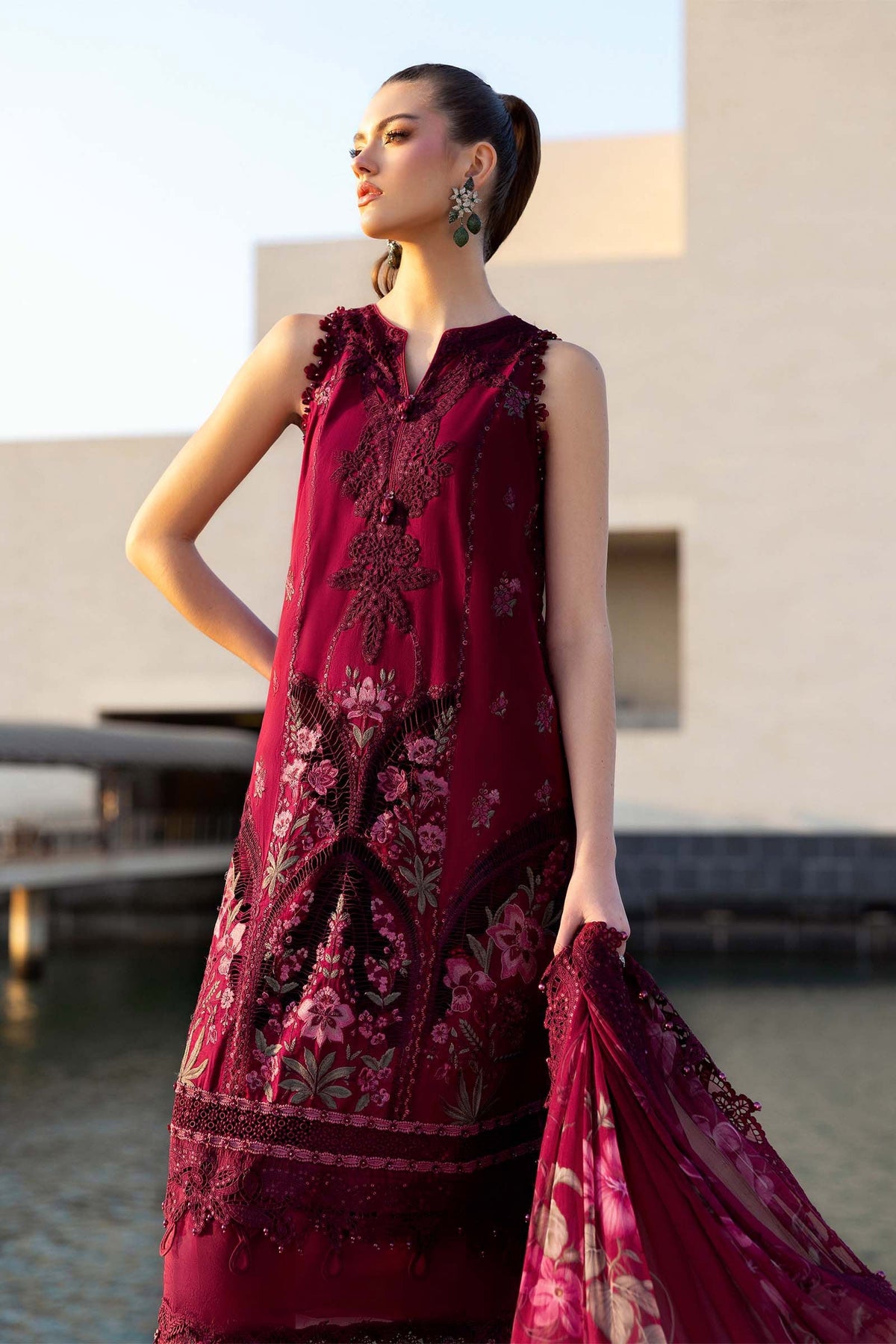 Maria B | Lawn 26 | D-2611-B - by Libayah - Registered Vendor of : Maria B - 100% Original Designer Dress