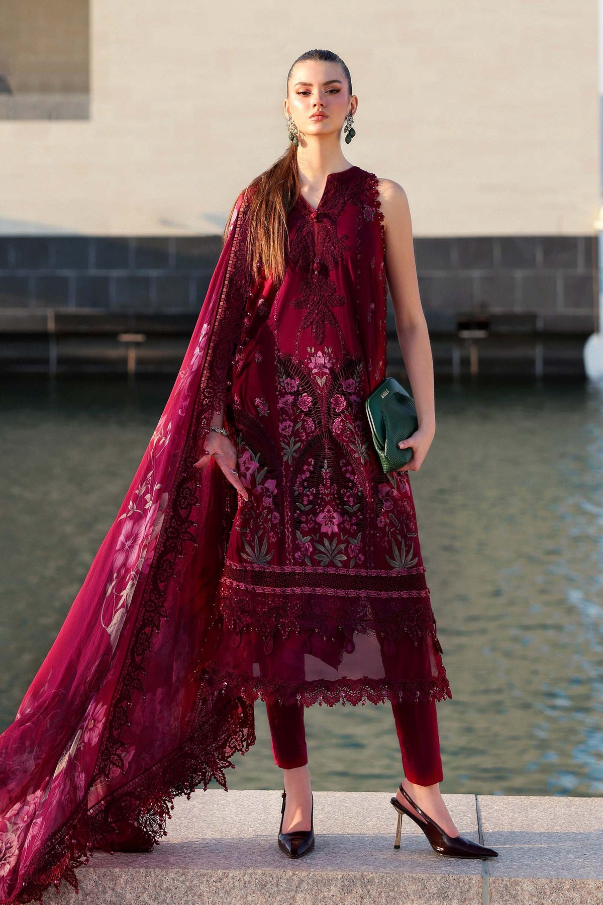 Maria B | Lawn 26 | D-2611-B - by Libayah - Registered Vendor of : Maria B - 100% Original Designer Dress