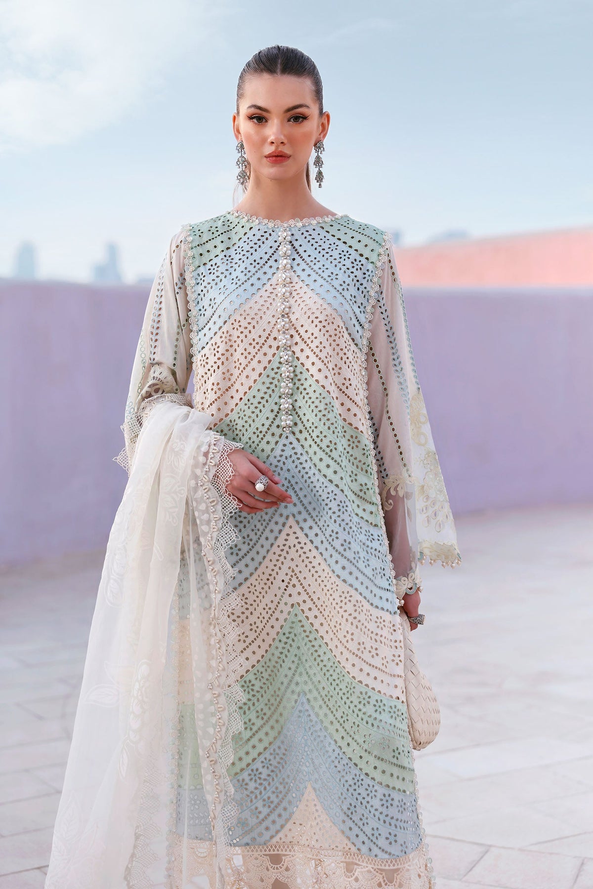 Maria B | Lawn 26 | D-2612-A - by Libayah - Registered Vendor of : Maria B - 100% Original Designer Dress