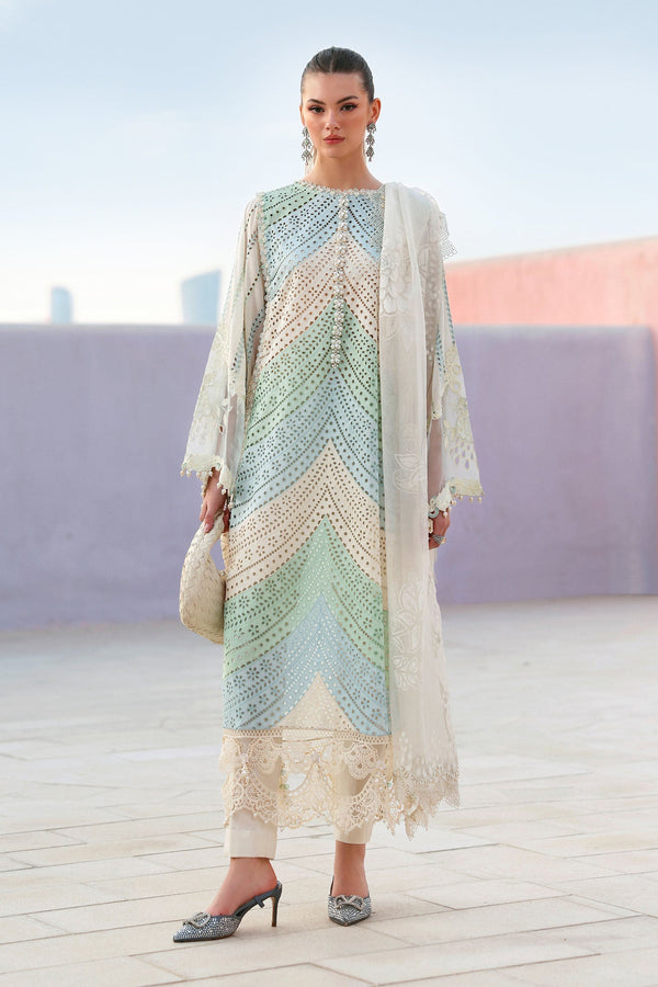 Maria B | Lawn 26 | D-2612-A - by Libayah - Registered Vendor of : Maria B - 100% Original Designer Dress