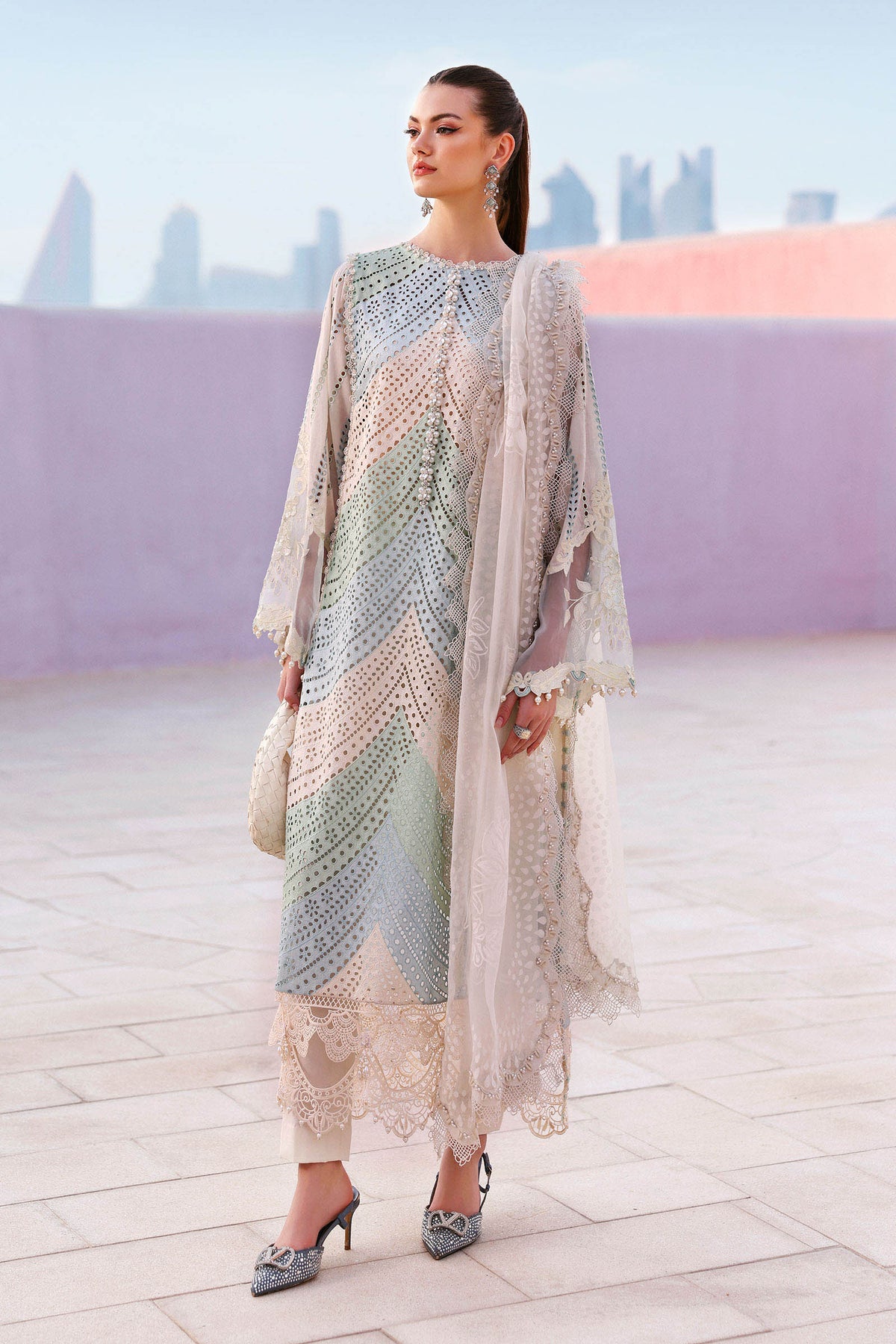 Maria B | Lawn 26 | D-2612-A - by Libayah - Registered Vendor of : Maria B - 100% Original Designer Dress