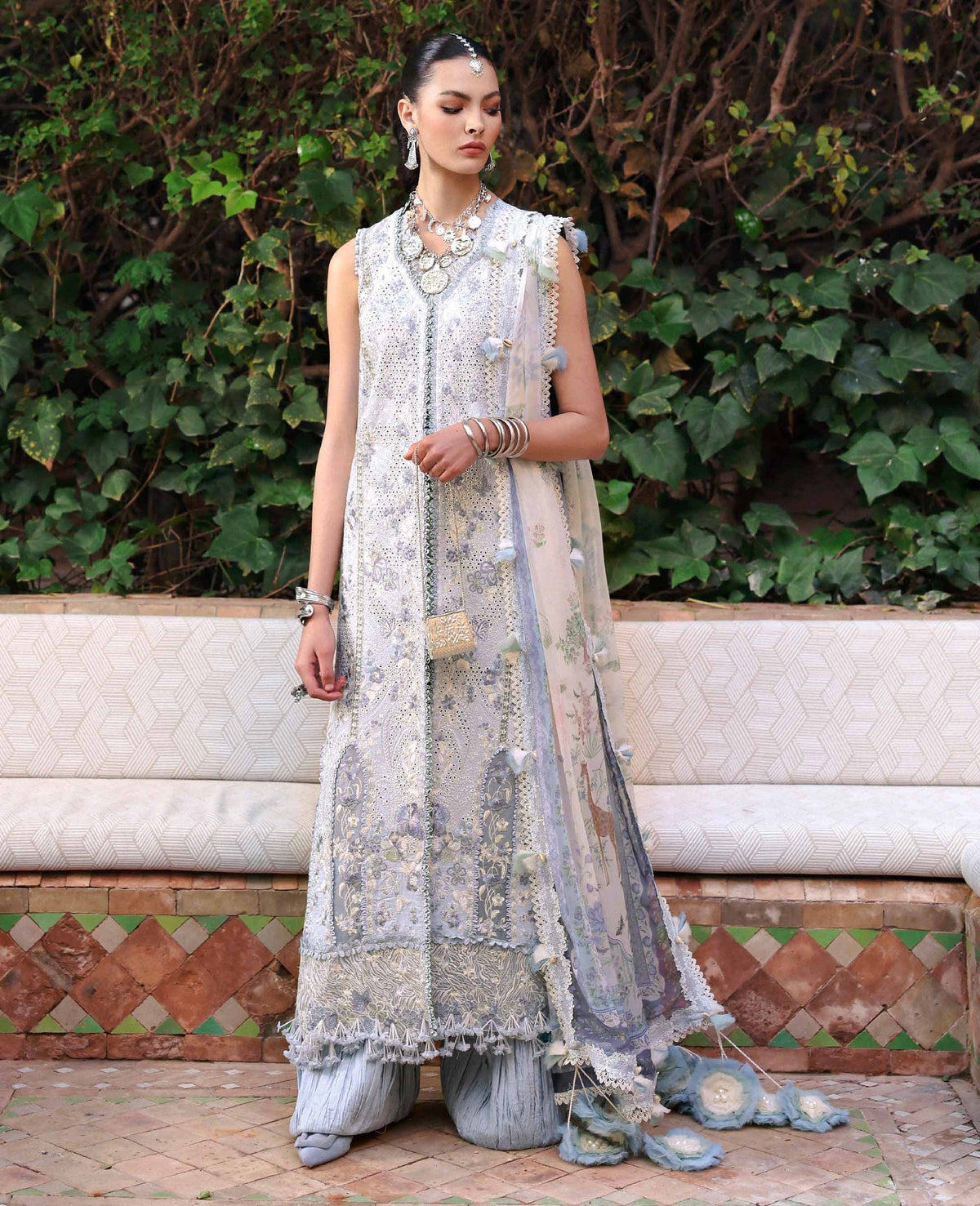 Republic Womenswear | Reine Luxury Lawn 26 | Iris by Republic Womenswear - Designer Dress  - Type : Ladies Clothes - Available at Libayah - 100% Original 