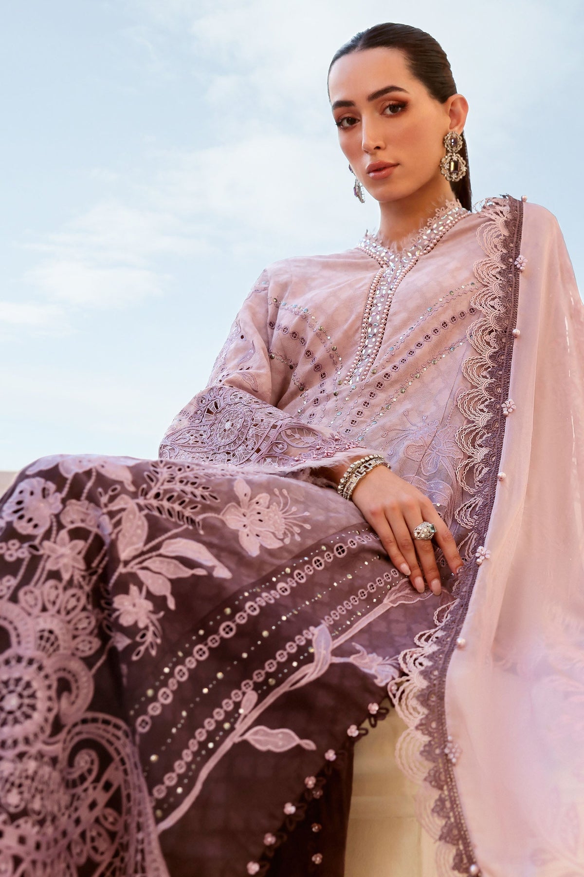 Maria B | Lawn 26 | D-2601-B - by Libayah - Registered Vendor of : Maria B - 100% Original Designer Dress