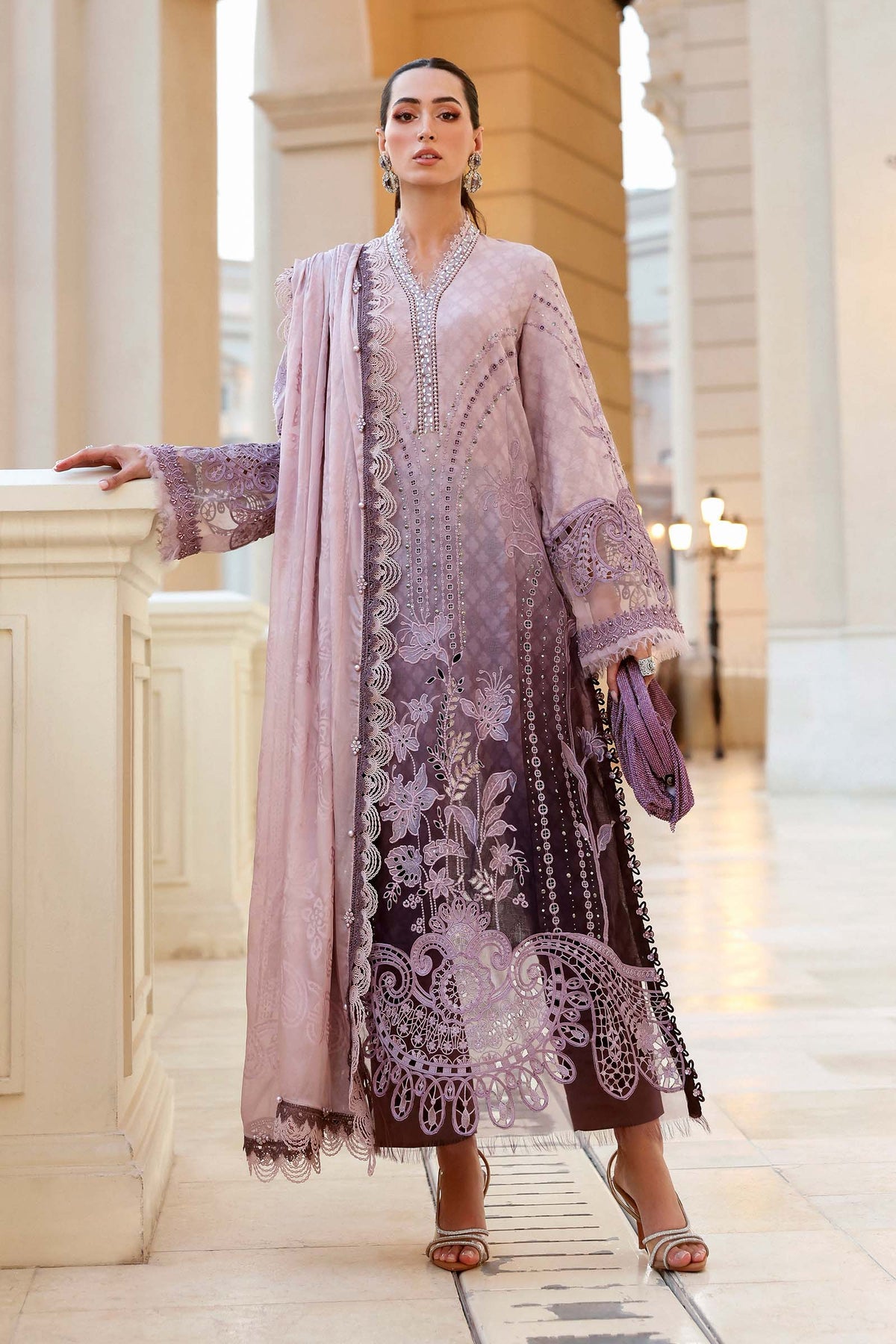 Maria B | Lawn 26 | D-2601-B - by Libayah - Registered Vendor of : Maria B - 100% Original Designer Dress