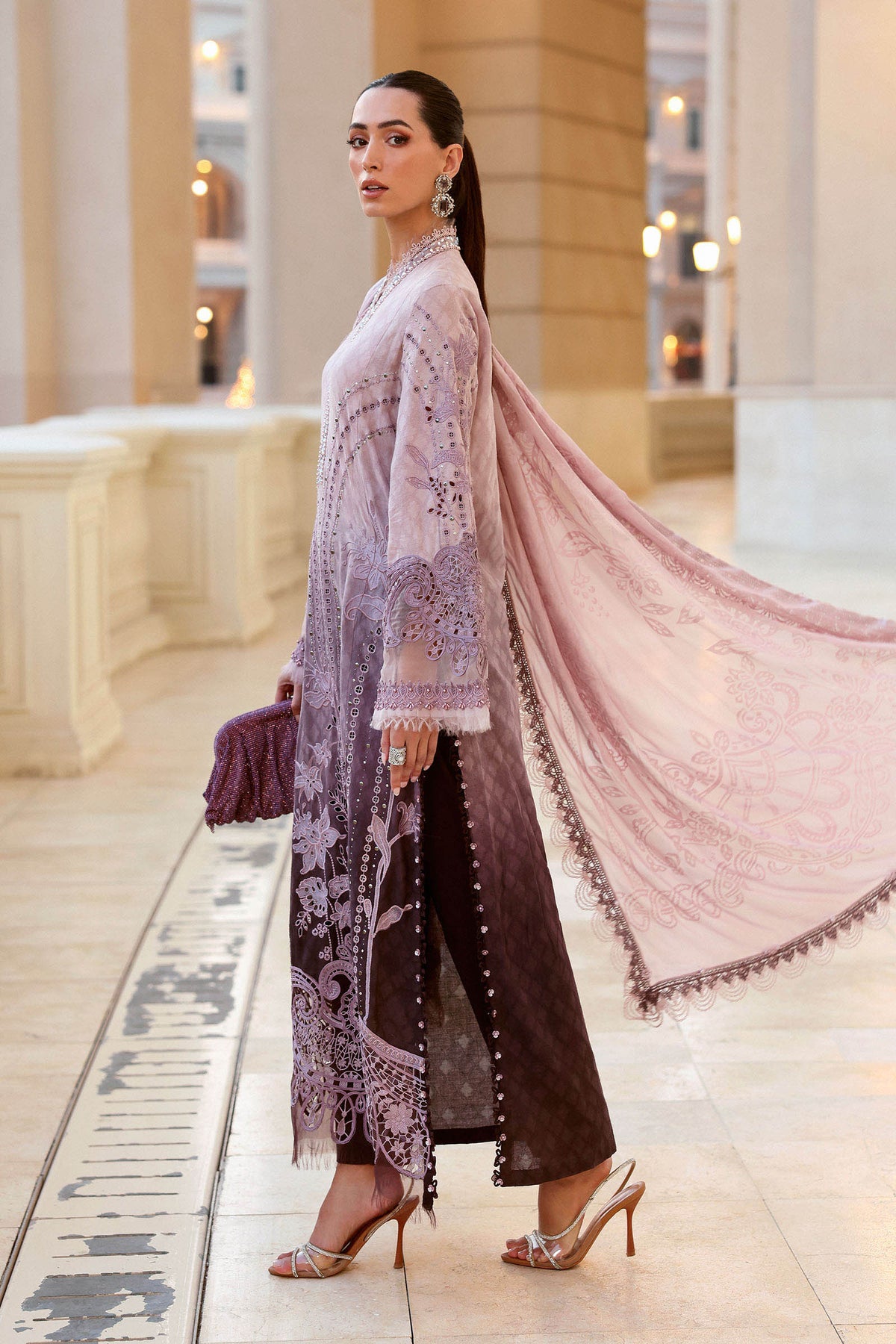 Maria B | Lawn 26 | D-2601-B - by Libayah - Registered Vendor of : Maria B - 100% Original Designer Dress